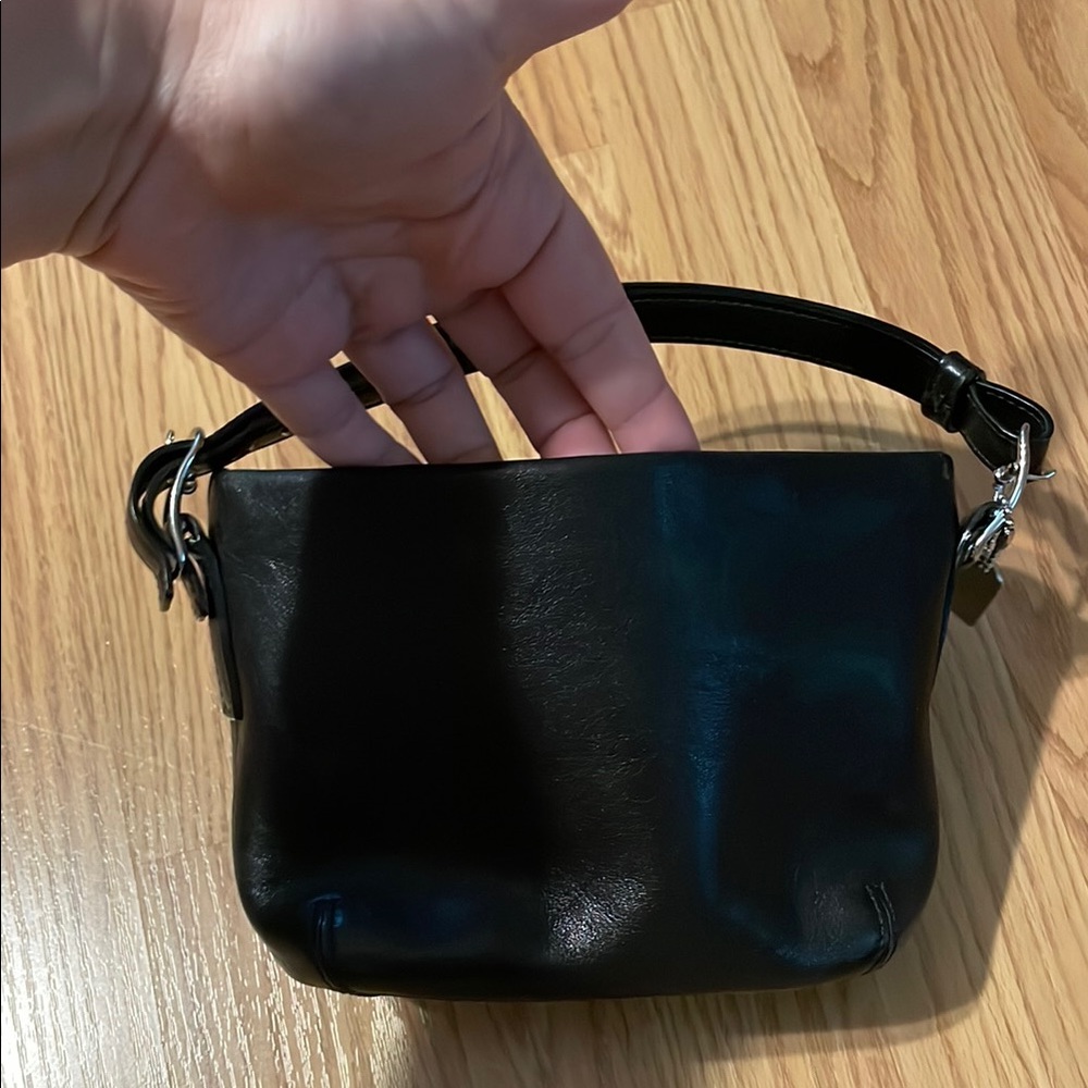 Coach Black Leather Shoulder Bag - Picture 12 of 12